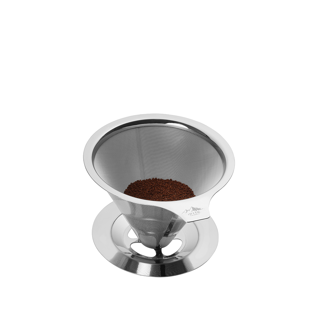 stainless steel pour over coffee dripper